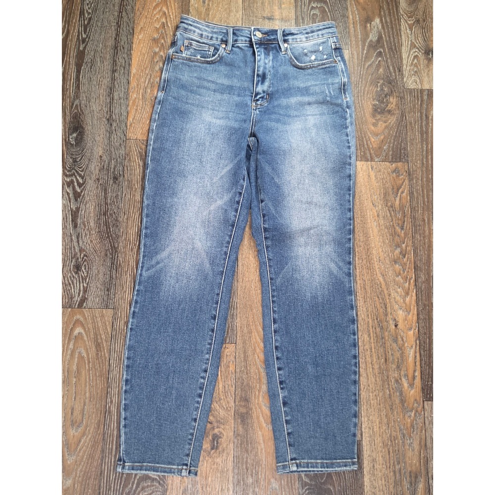Judy Blue Los Angeles Slim Fit Distressed Medium Wash Jeans Size 9 29